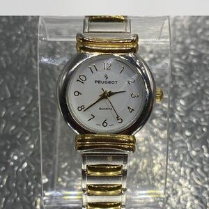 Peugeot Two-Tone Silver and Gold Watch
